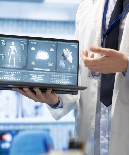 Healthcare experts discuss recovery strategies in a treatment center